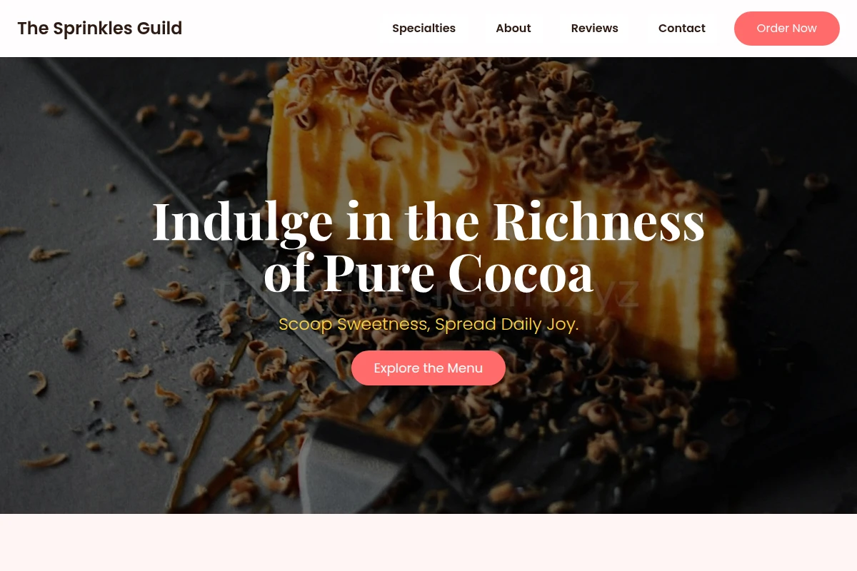 Cocoa Dessert